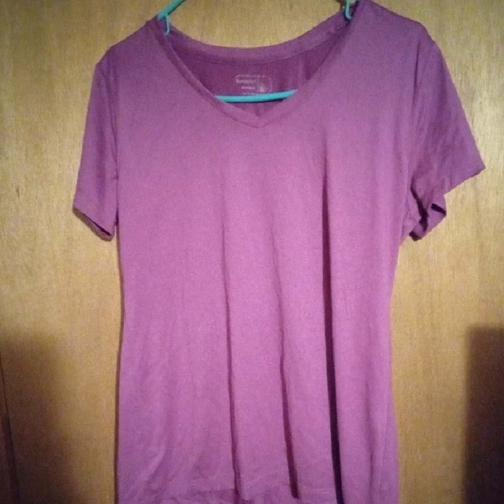 Be Inspired Purple and Pink Fitted Short Sleeve Tee